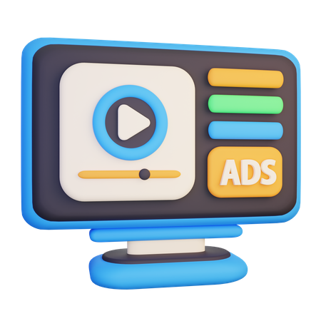 Online Ads  3D Icon