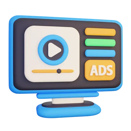 Online Ads  3D Icon