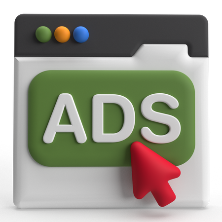 Online Ads  3D Icon