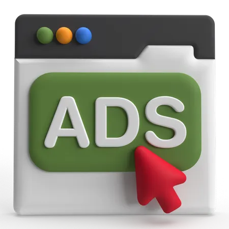 Online Ads  3D Icon