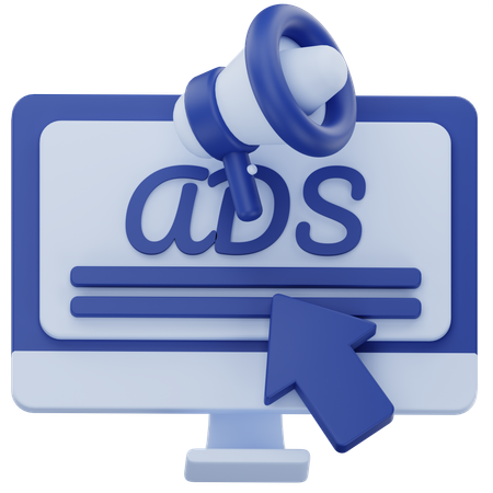 Online Ads  3D Icon