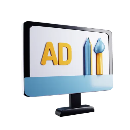 Online Ads  3D Icon