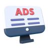 3d online ads illustration