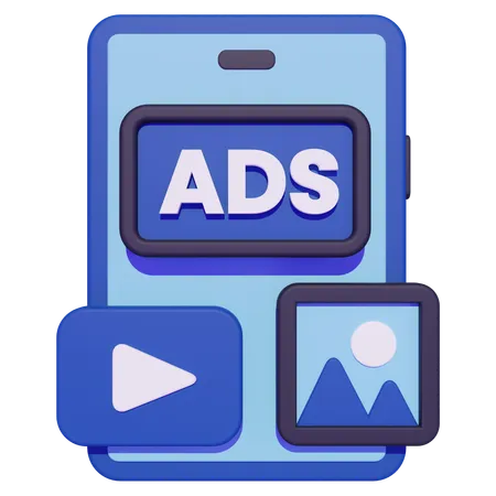 Online Advertisement  3D Icon