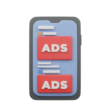 Online Advertising  3D Icon