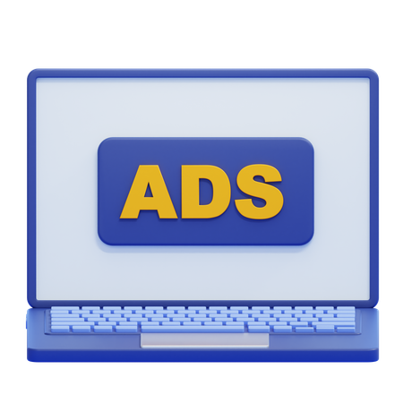Online Advertising  3D Icon