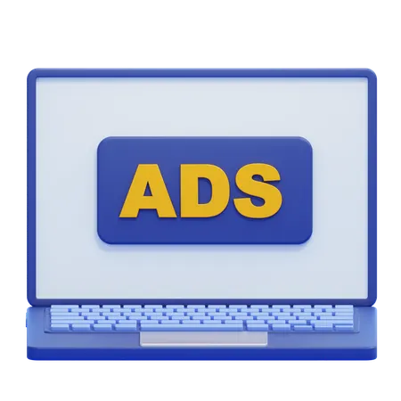 Online Advertising  3D Icon