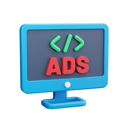 Online Advertising  3D Icon