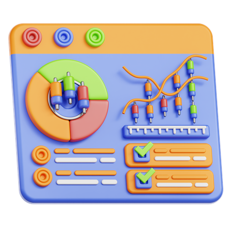 Análise on-line  3D Icon