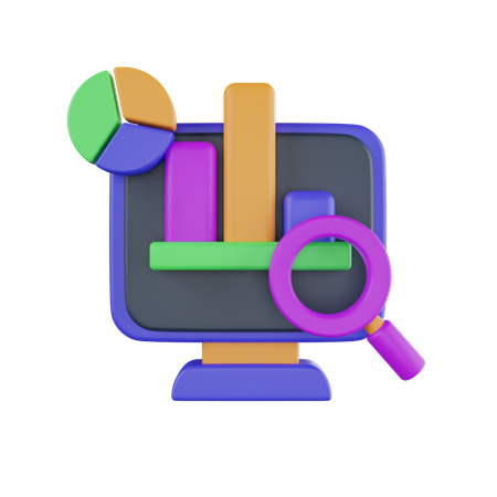 Online-Analyse  3D Icon