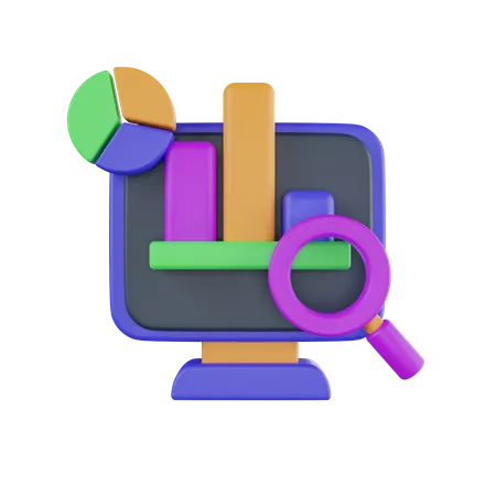 Online-Analyse  3D Icon