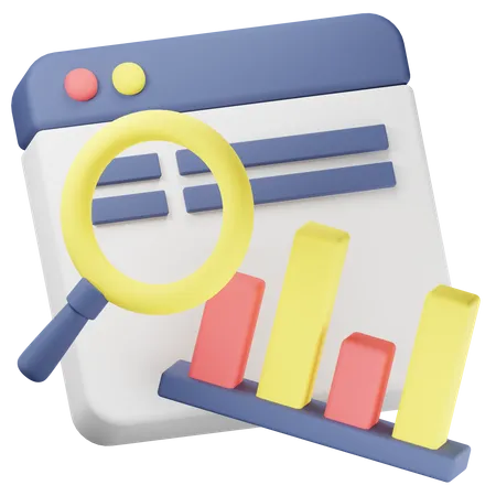 Online-Analyse  3D Icon