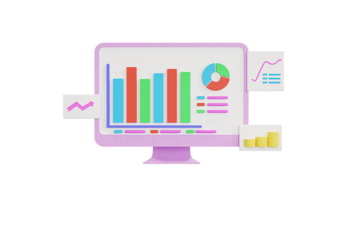 Online-Analyse  3D Icon
