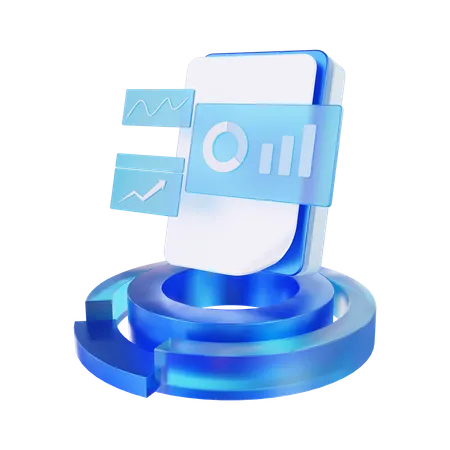 Online-Analyse  3D Icon