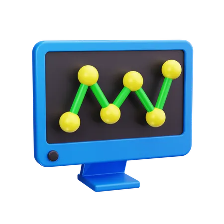 Online-Analysediagramm  3D Icon