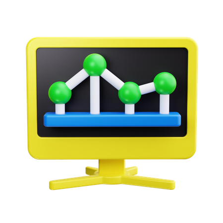 Online-Analysediagramm  3D Icon