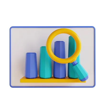 Online-Analysediagramm  3D Icon