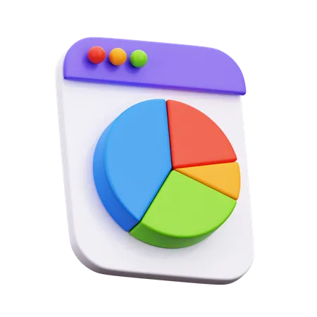 Online-Analysediagramm  3D Icon