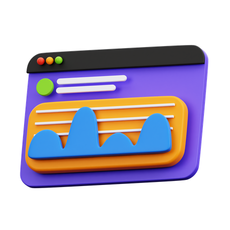 Online-Analysediagramm  3D Icon