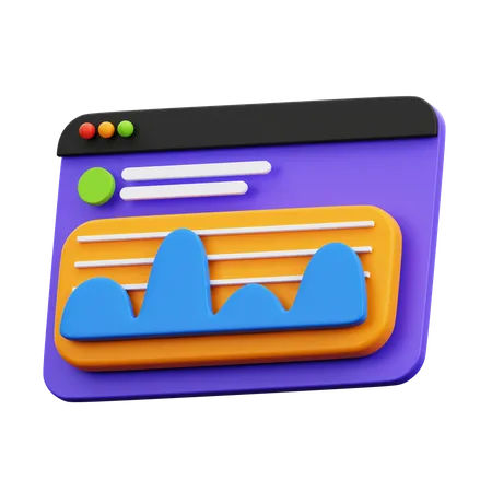 Online-Analysediagramm  3D Icon