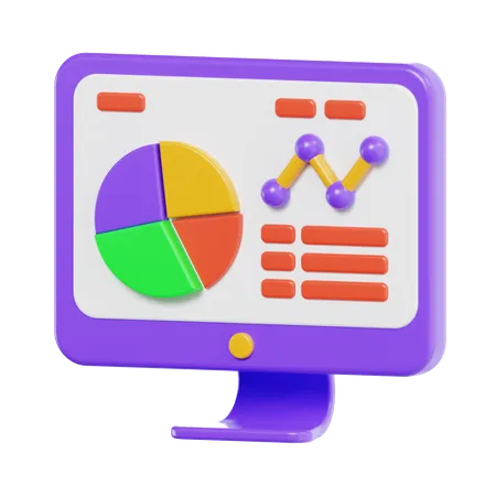 Online Analysis  3D Icon