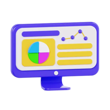 Online Analysis  3D Icon