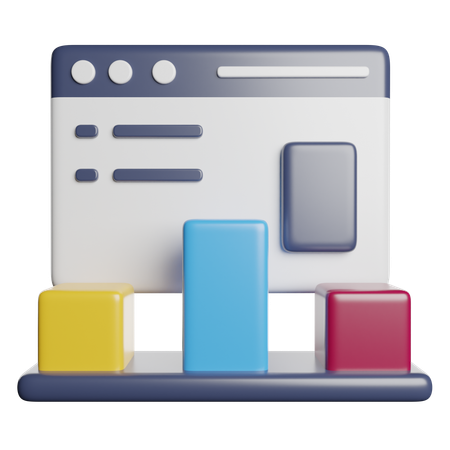 Online Analysis  3D Icon