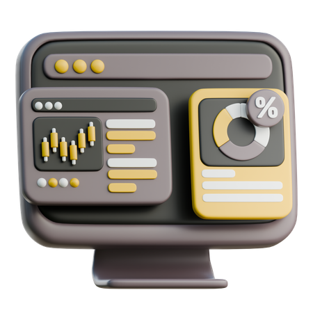 Online Analysis  3D Icon