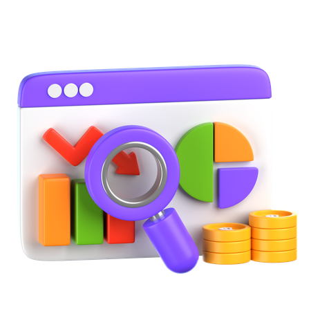 Online Analysis  3D Icon