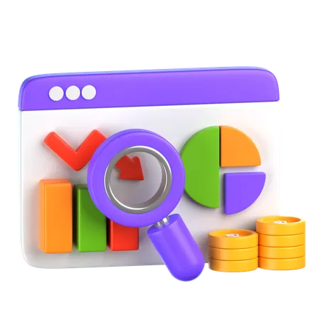 Online Analysis  3D Icon