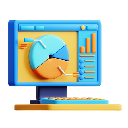 Online Analysis  3D Icon