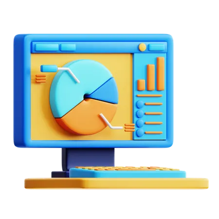 Online Analysis  3D Icon