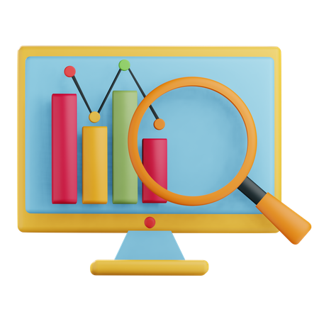 Online Analysis  3D Icon