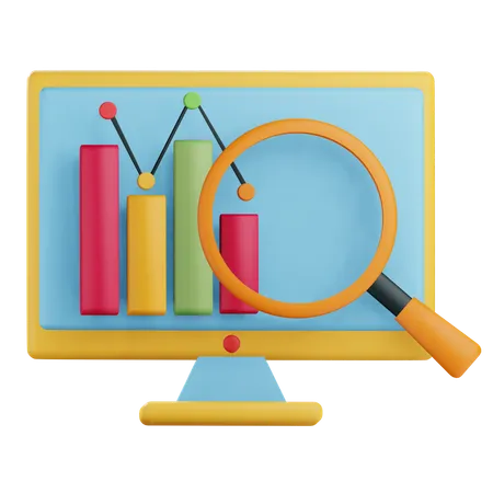 Online Analysis  3D Icon