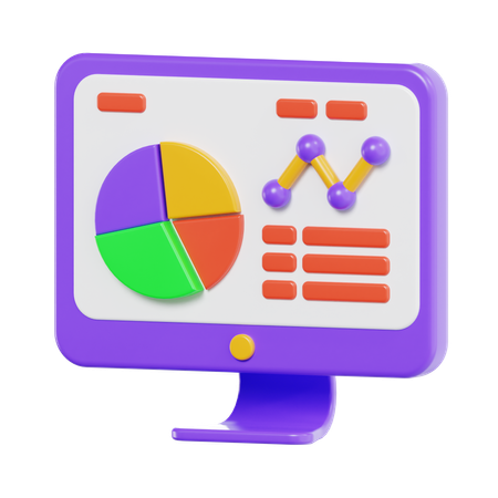 Online Analysis  3D Icon