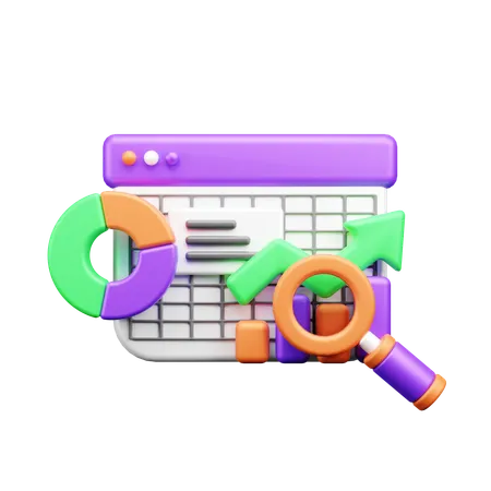 Online Analysis  3D Icon