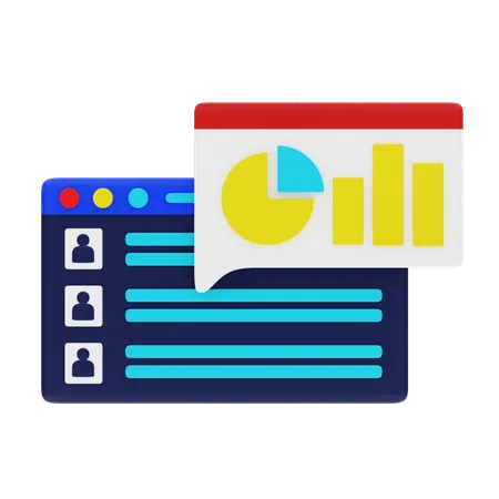 Online Analysis  3D Icon