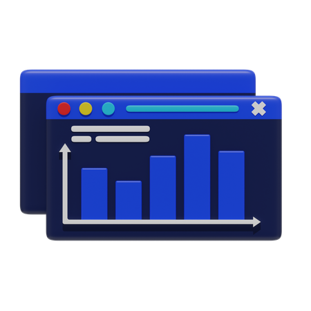 Online Analysis  3D Icon