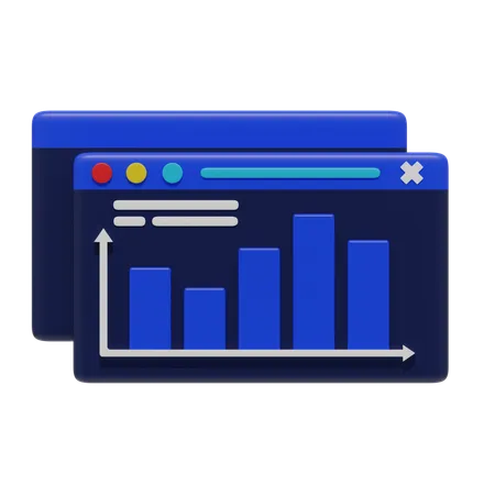 Online Analysis  3D Icon