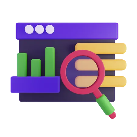 Online Analysis  3D Icon