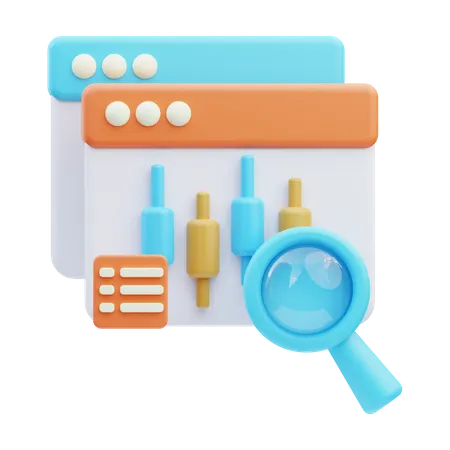 Online Analysis  3D Icon