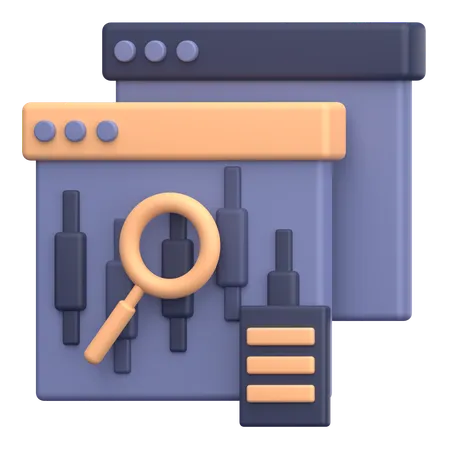 Online Analysis  3D Icon