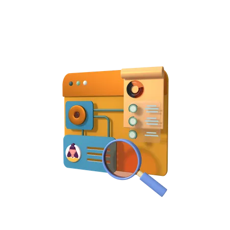 Online Analysis  3D Icon