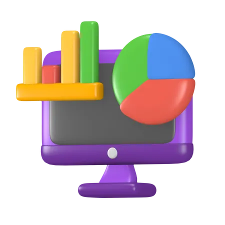 Online Analysis  3D Icon