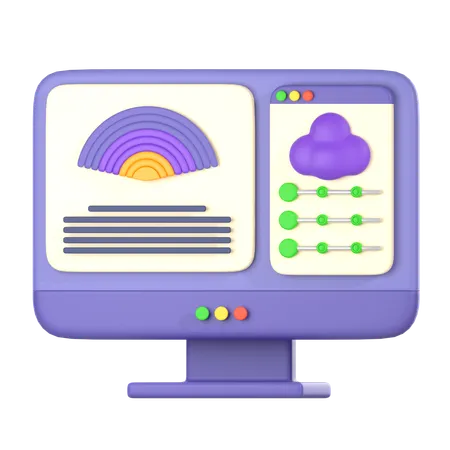 Online Analysis  3D Icon