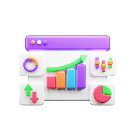 Online Analysis  3D Icon