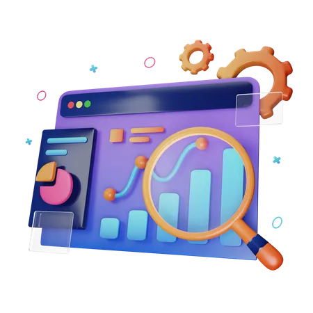 Online Analysis  3D Icon