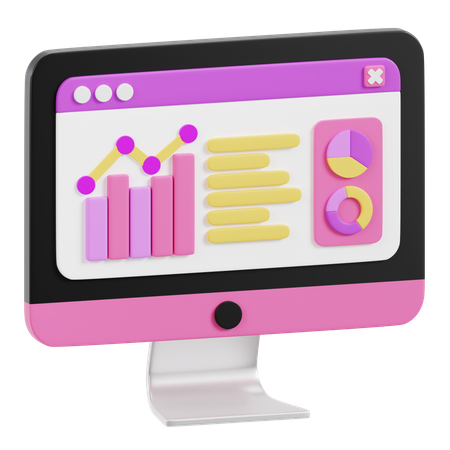 Online Analysis  3D Icon