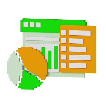 Online Analysis  3D Icon