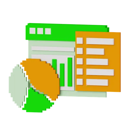 Online Analysis  3D Icon